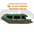 KOLIBRI - Надуваема моторна лодка с твърдо дъно KM-300 SC Standard - зелена